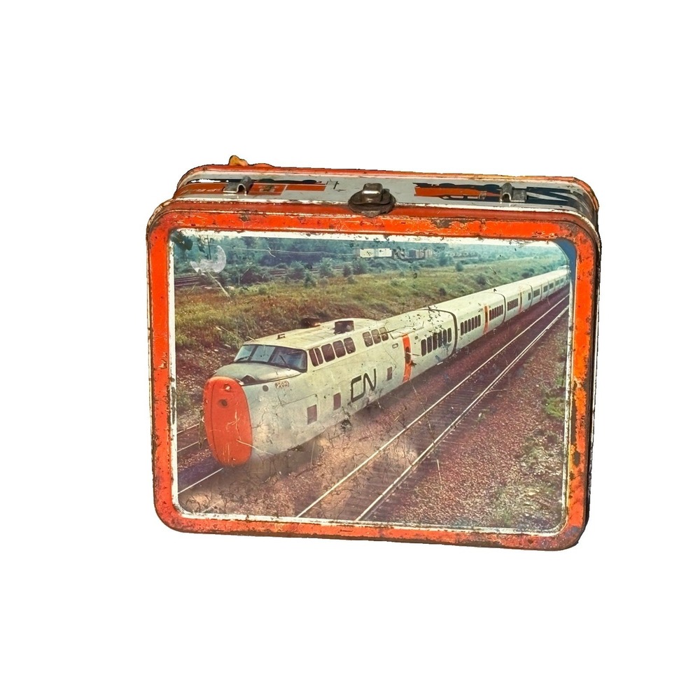 Vintage 1970s Canadian Pacific Rail (CP Rail) Metal Lunch Box Ohio Art